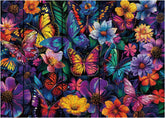 Blumen-Schmetterling-Puzzle 1000 Teile